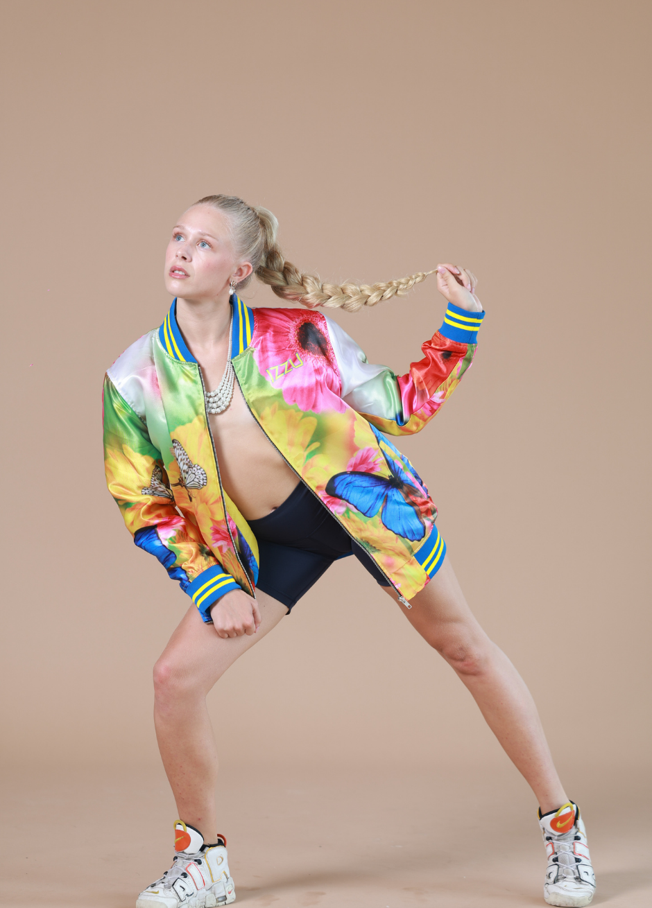 Yellow bomber jacket | Puffer jacket