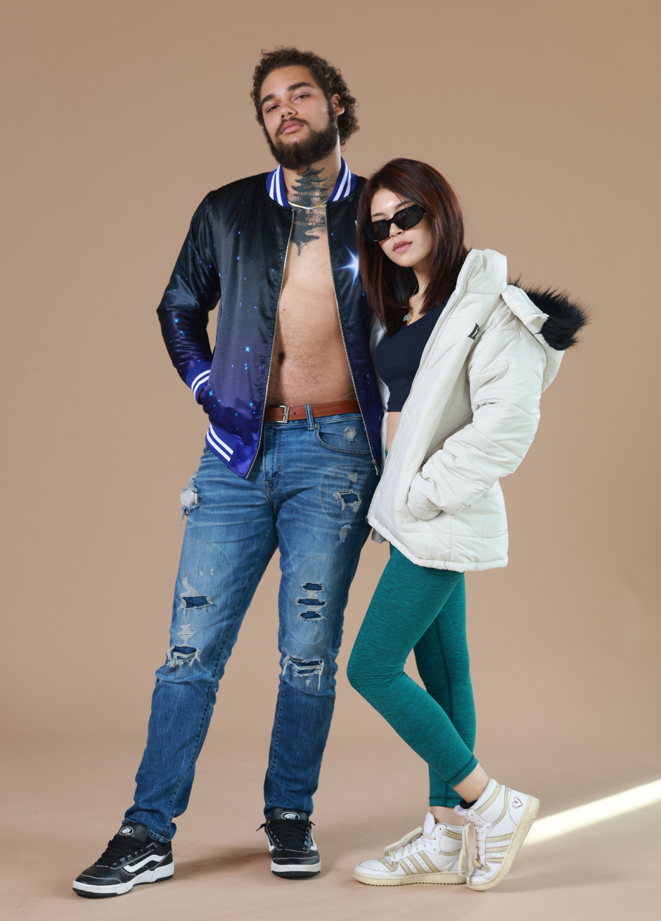 Blue Bomber jacket | Puffer jacker