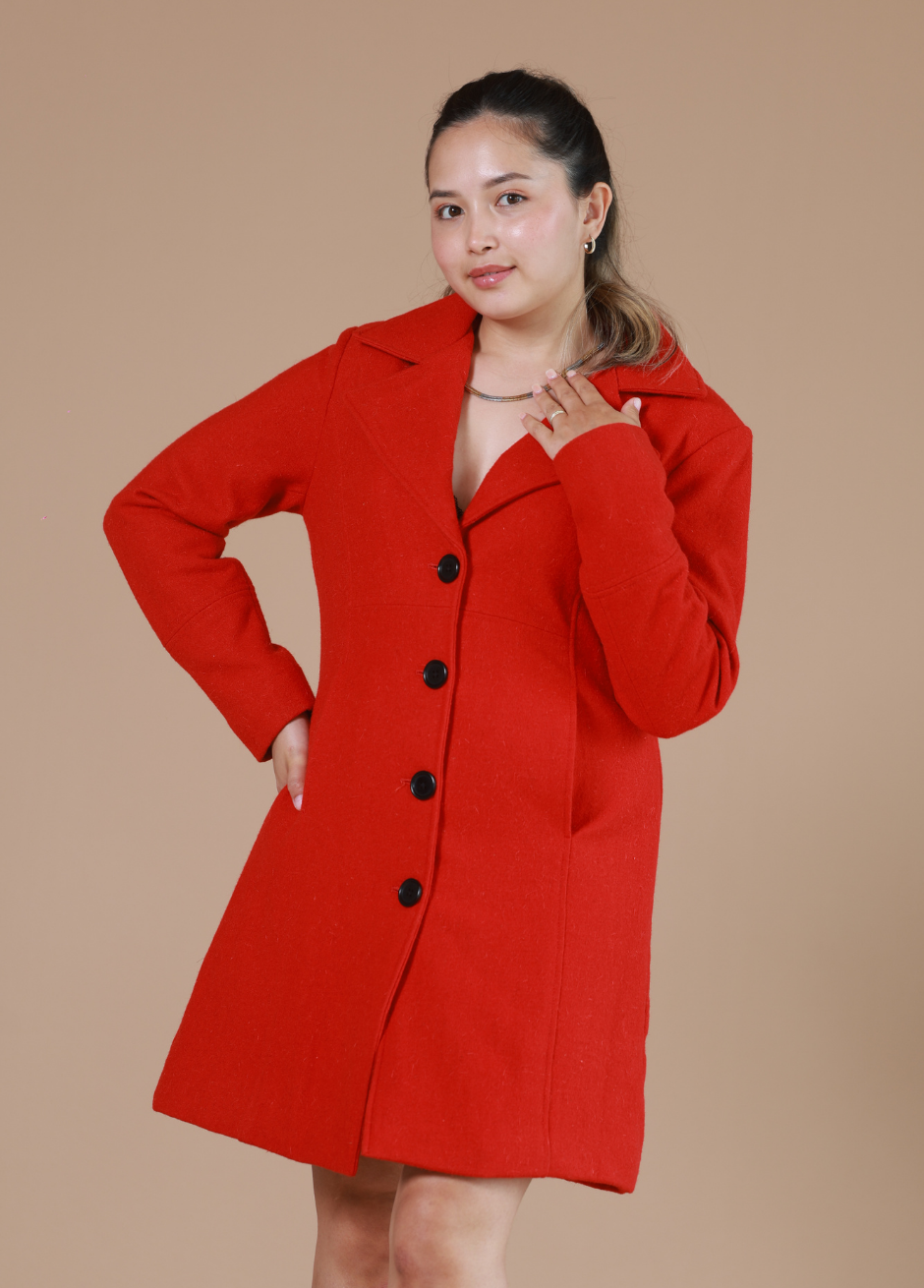 Handmade wool Coat | Puffer jacket