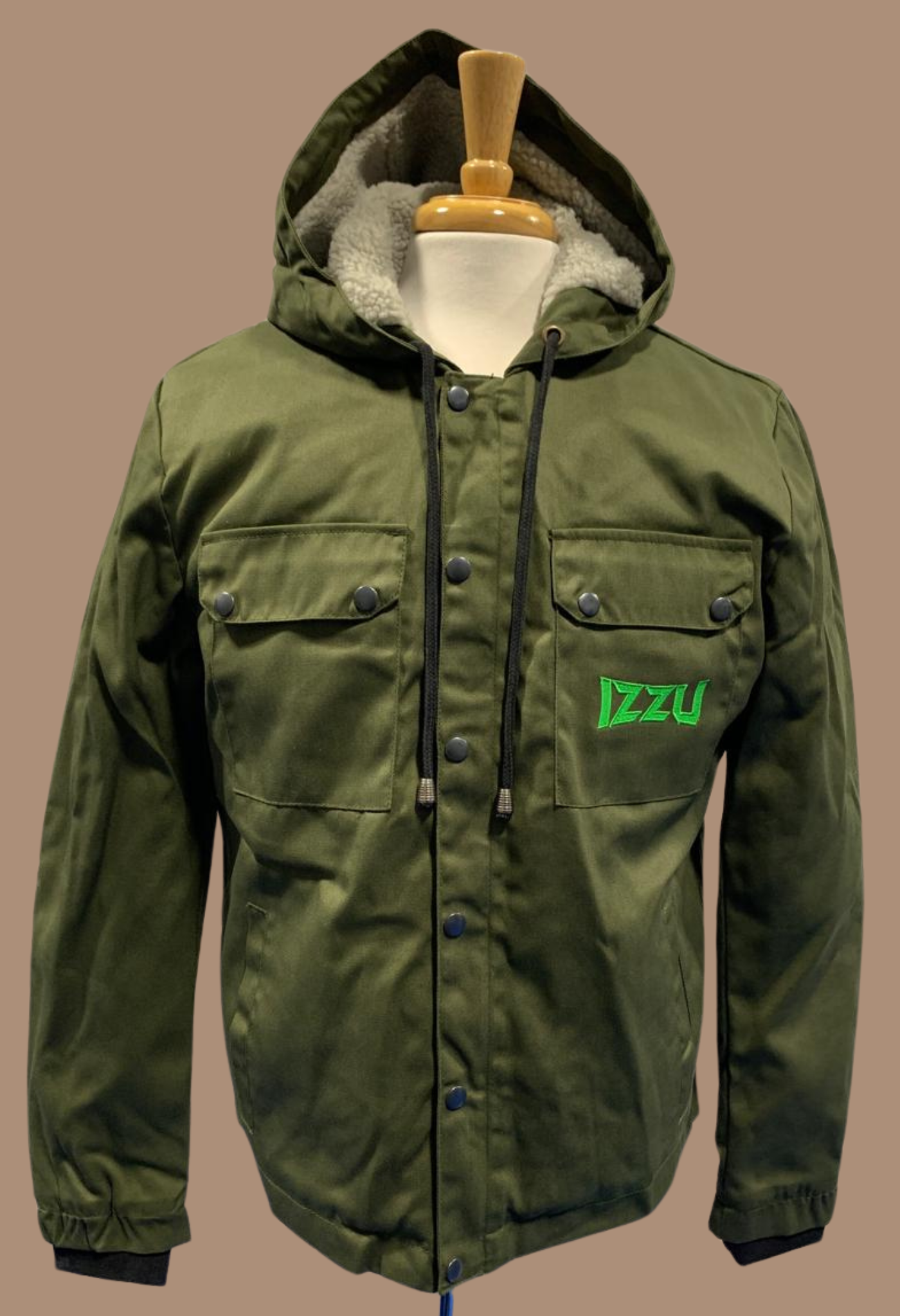 Green Twill jacket | Puffer jacket