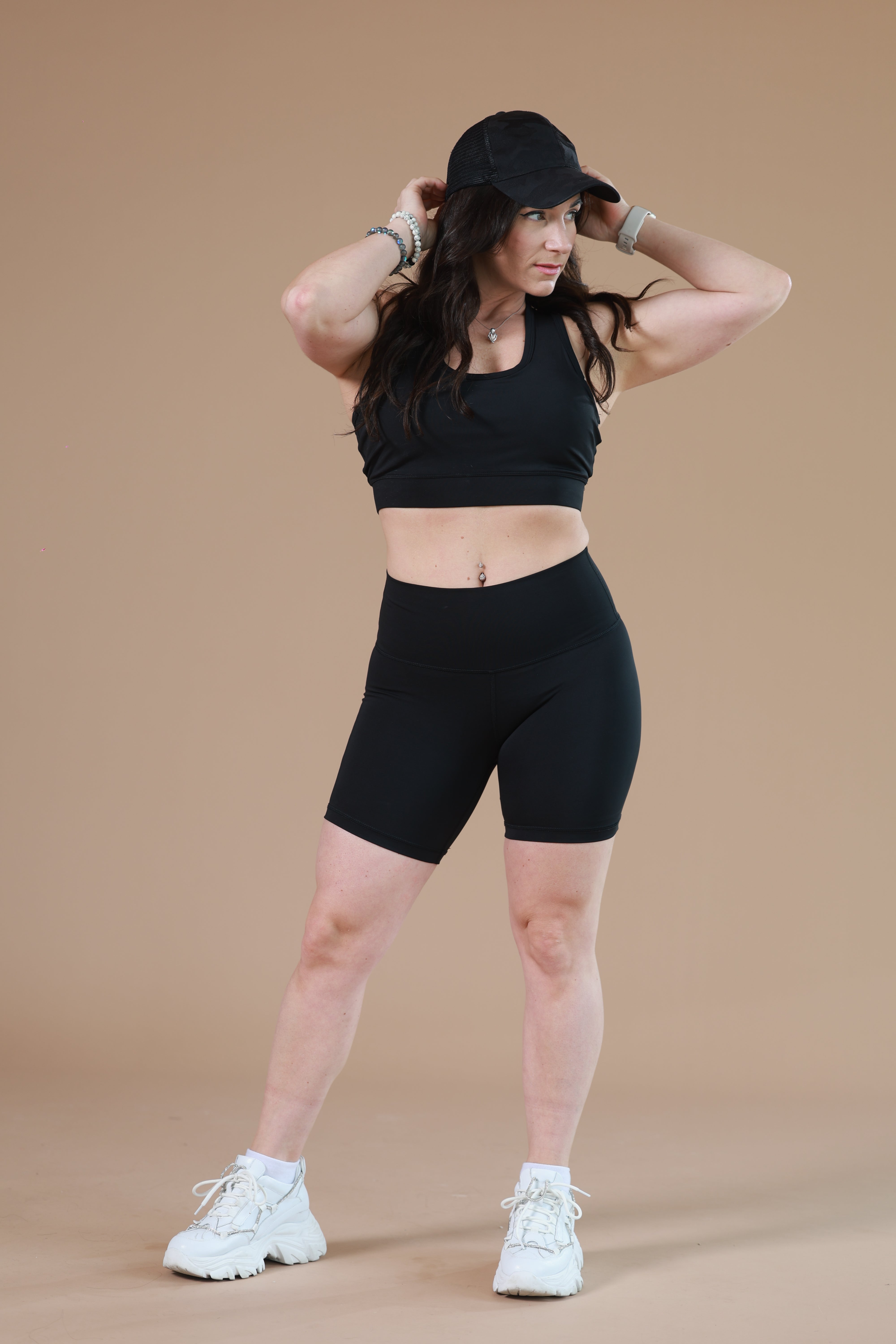 Black Sports Bra | Sweatshirt