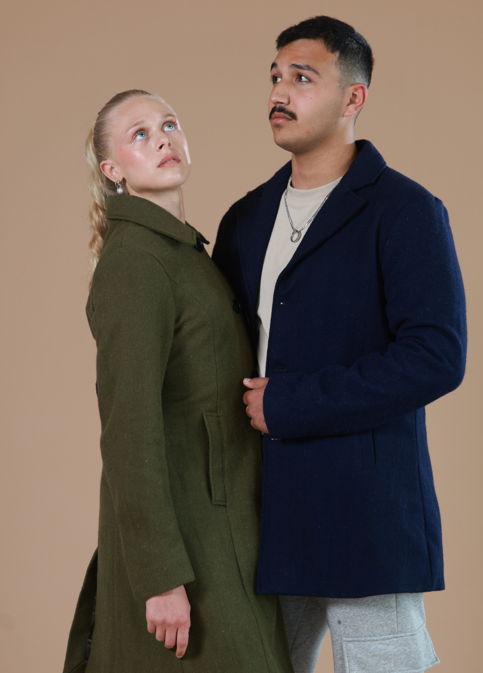 Handmade wool Coat | Puffer jacket