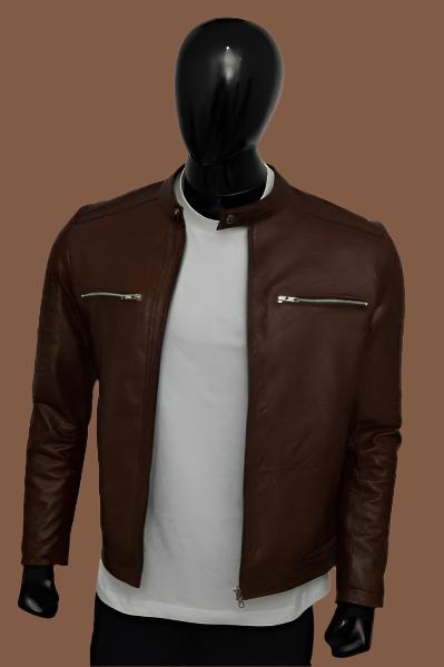 Black Leather | Puffer jacket