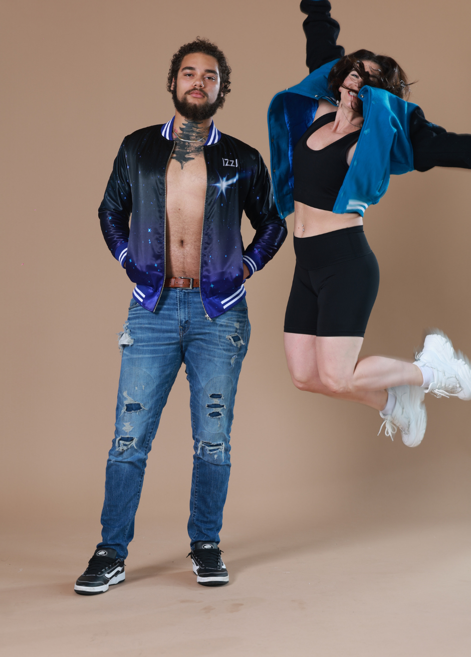 Blue Bomber Jacket | Puffer jacket