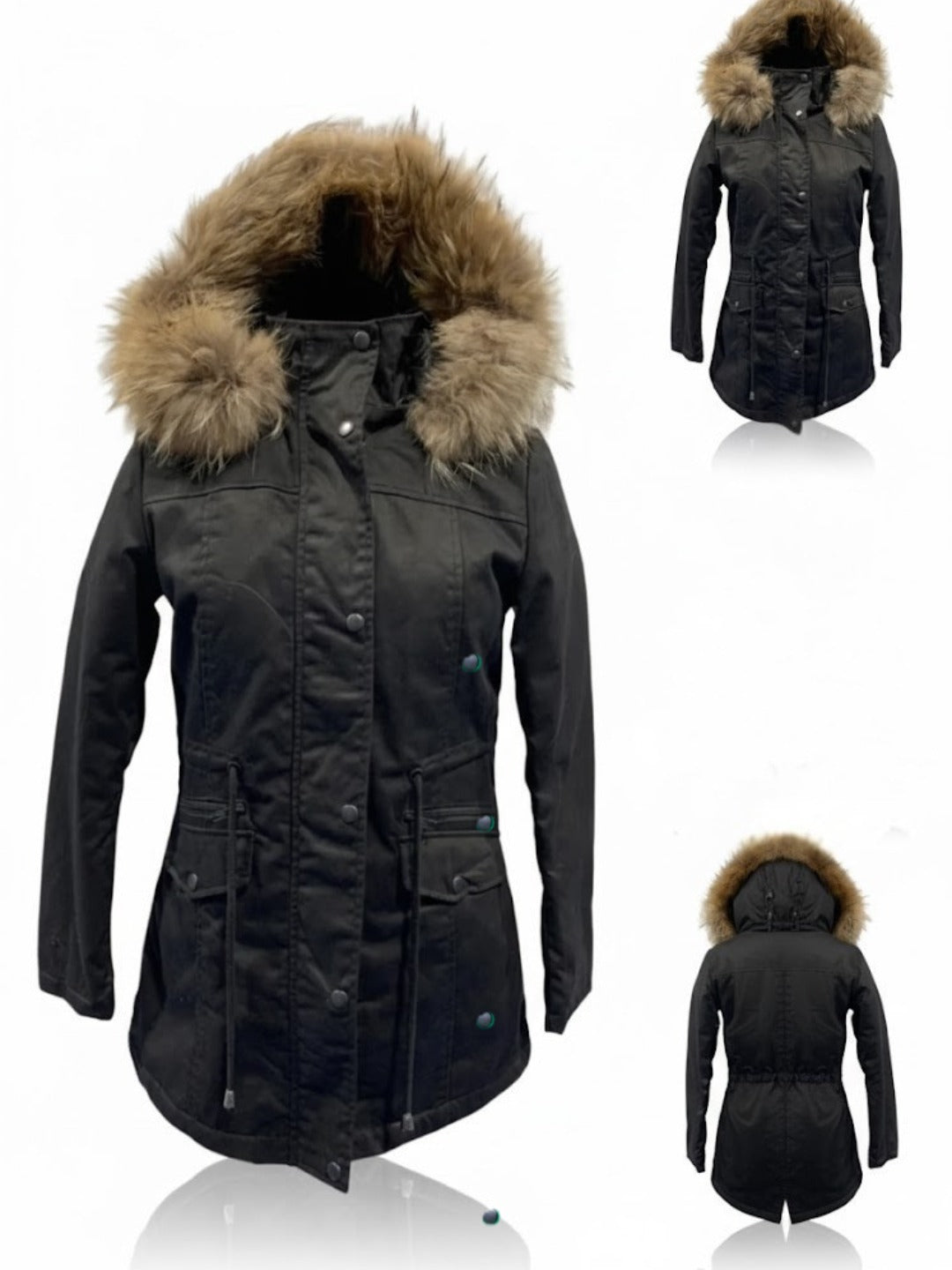 Ladies Twill Jacket with Sharpa Fur Inside