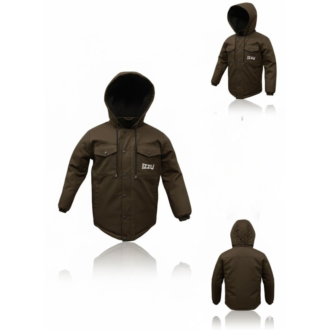 Men Twill Jacket with Sharpa Fur Inside