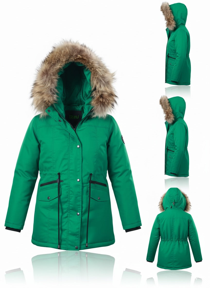 Ladies Twill Jacket with Sharpa Fur Inside